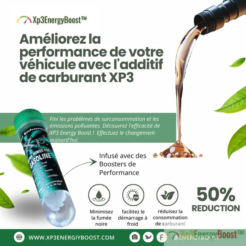 XP3EnergyBoost™ -additif carburant XP3ENERGYBOOST™